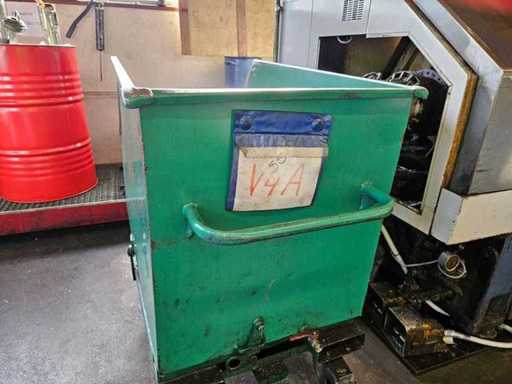 Skip / shavings bucket green 450 l