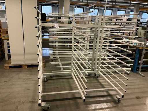 Storage trolley for sheet goods (4x)