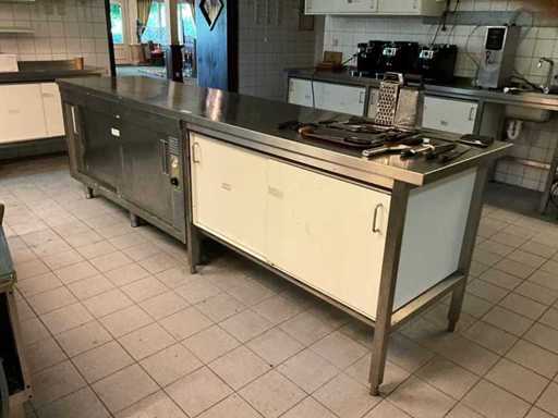 Electrolux TCD1600 RVS werktafel met warmhoudkast