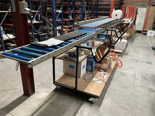 Rollenbaan voor verpakking (3x)