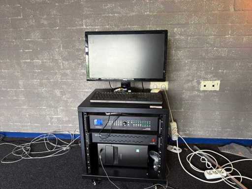 Professional LED video wall control system in 19" rack