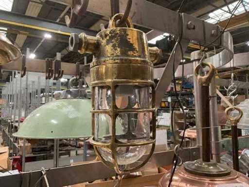 Lampada vintage blu navy