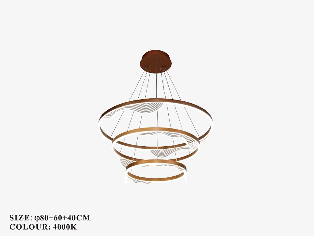 LED Chandelier 3 Colors - Dimmable - with Remote Control (P7081/3)