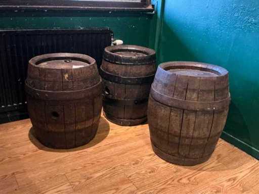Butoi decorativ de vin antic (4x)