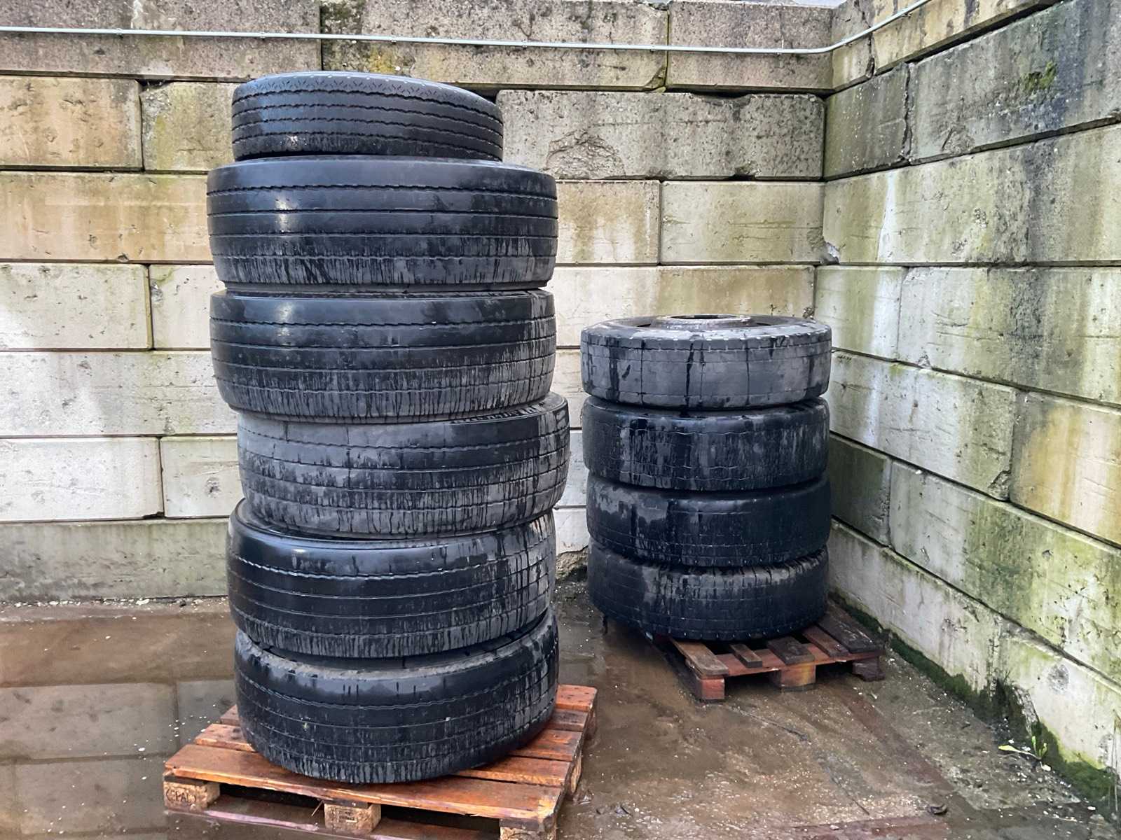 Batch of truck tyres