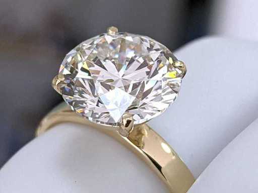 Inel din aur galben de 14 carate cu 5,00 ct. Diamond