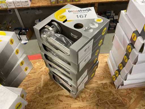 6 Edelstahltürgriffe