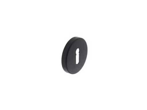 (2x) Intersteel Rosette - Matte Black - with keyhole