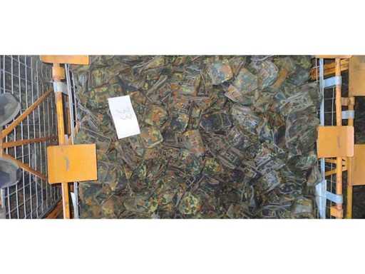 Originele Bundeswehr-zaklamptas in gevlekte camouflage als nieuw (1000x)