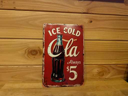 Metalen reclamebord 30x20cm