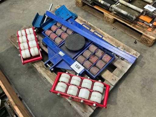 Divers rouleaux de transport lourds (2x)