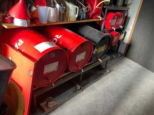 Magazynowanie oleju, w tym półki i misy na olej