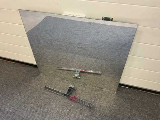 Oglindă de 80 cm cu iluminare