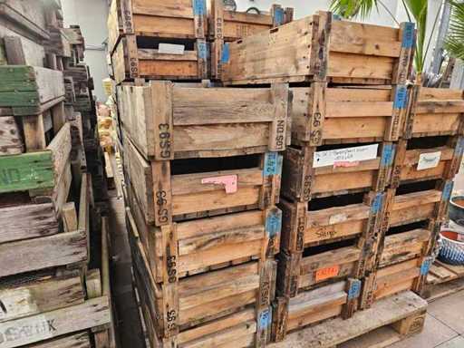 Ensemble de 10 boîtes vintage en bois de bazooka - décoration rustique