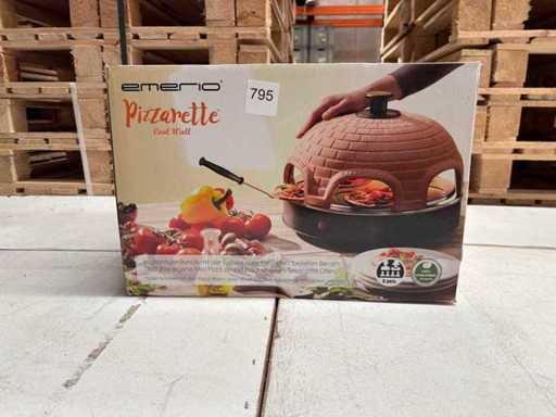 Emerio Pizzarette – 6 persoane – Cupolă de teracotă – 1200 W