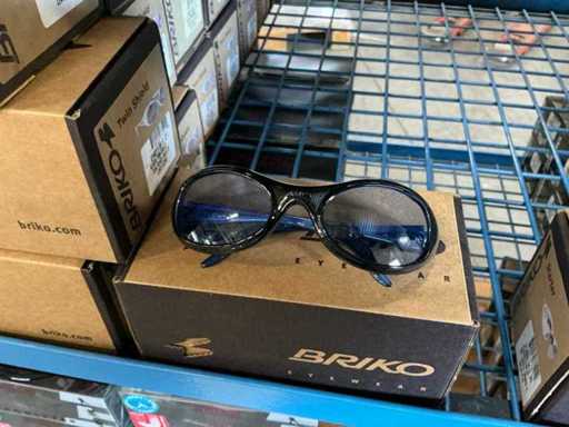 Ochelari Briko din serie Twin shield dual black blue 2E lente azzur (36x)