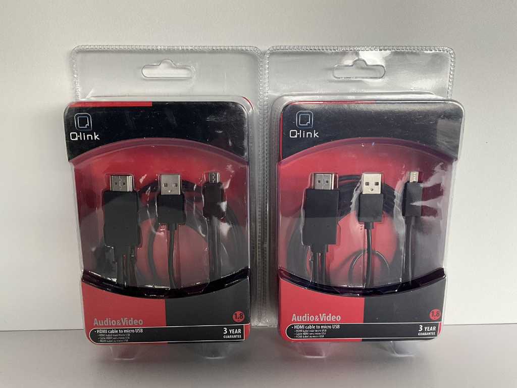Q-Link HDMI cable to micro USB 1.8 meters (52x)