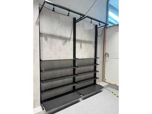 Ladenbausystem circa. 80m Regallänge