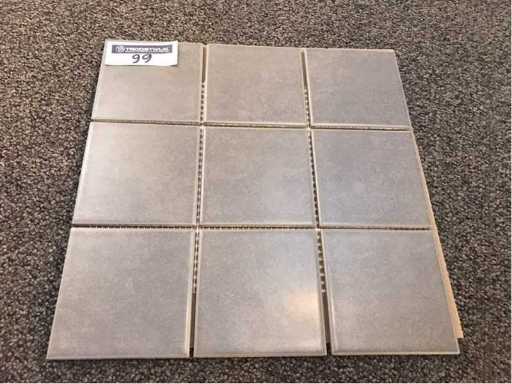 Vitra Cinétique Gris 10x10 cm Carrelage mosaïque 10 m²