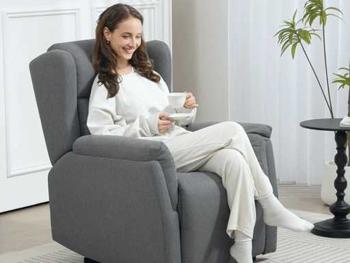 Relaxstoel, gestoffeerde fauteuil met voetsteun