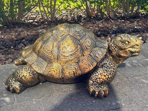Turtle / Schildpad L60cm Gold