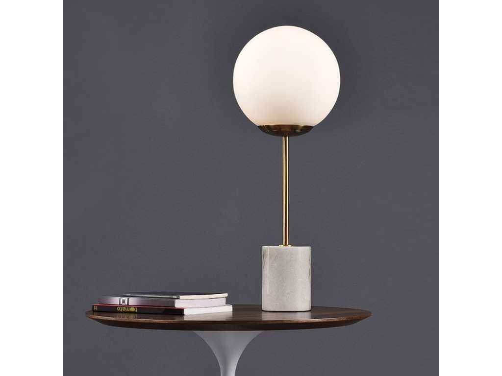1 x Design Table Lamp Marble Base