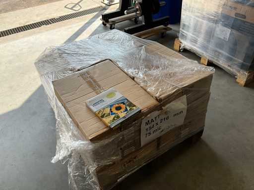 Set matte lamineerhoezen, formaat 154X216 mm, dikte 75 micron A5 (265x)