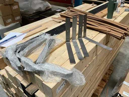 21 piezas de soportes de acero inoxidable cepillado para tablas deslizantes de 30 cm