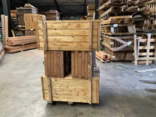 Garlux-Fichtenblumenkasten imprägniert – 110x50x45 cm (6x)