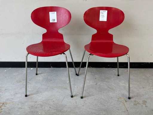 Fauteuil de cantine Fritz Hansen ANT 3100 (2x)