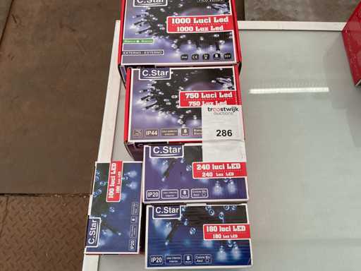 C.Star. IP 20+IP 44. Verschiedene LED-Weihnachtsbeleuchtungen.