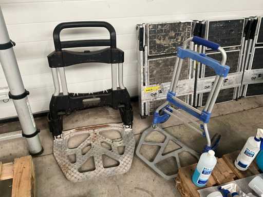Various Hand Trucks (2x) including Matador