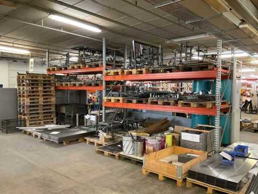 Heavy-duty shelf, with contents