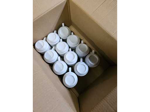 280 coffee cup with 224 saucer white