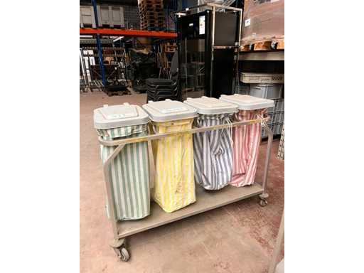 Chariot pour séparation Sacs à linge (2x)