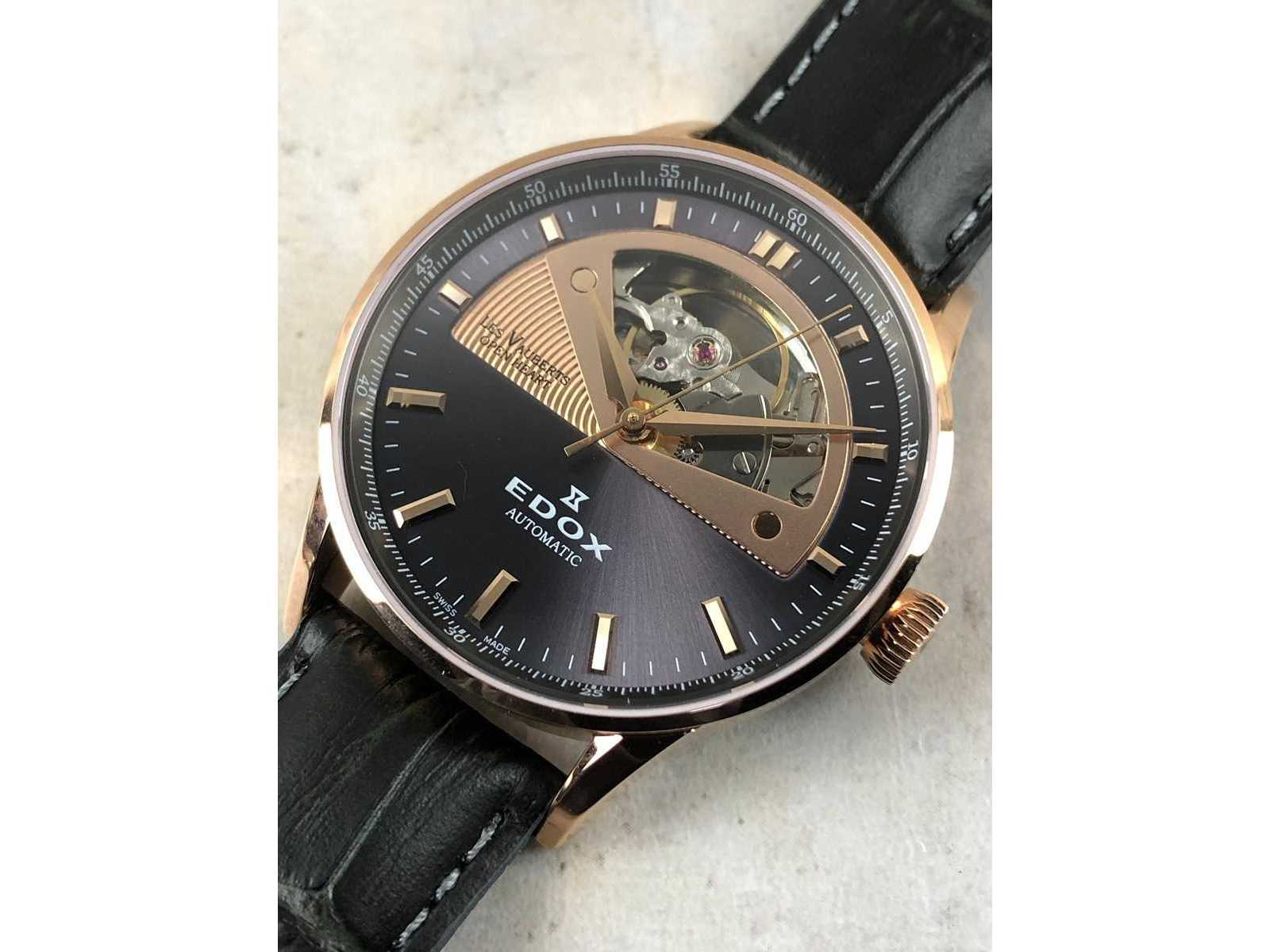 Edox open heart on sale automatic