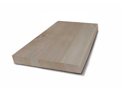 Gliss Design Piastra Superiore Legno Massello Olio Bianco 60 Dritto (3x)