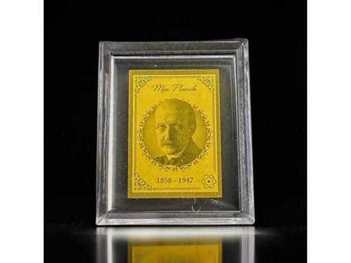 Max Planck Goldbarren 1/1000 Unze Gold 999 Republik Tschad 3000 Francs – Zertifikat – Gratis EU Versand