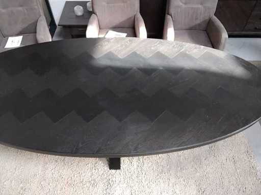 Ovaal tafel zwart