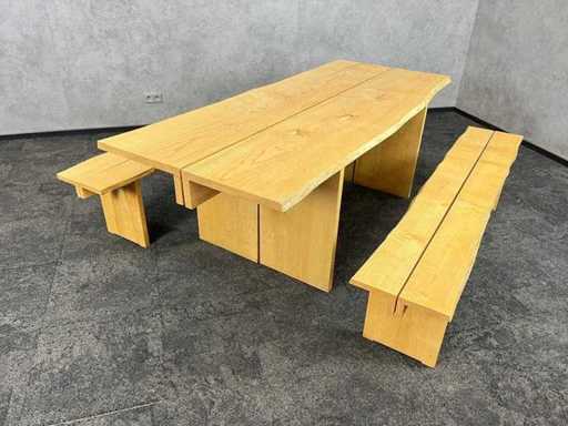 Hout van je Stad - picknicktafel met bankjes