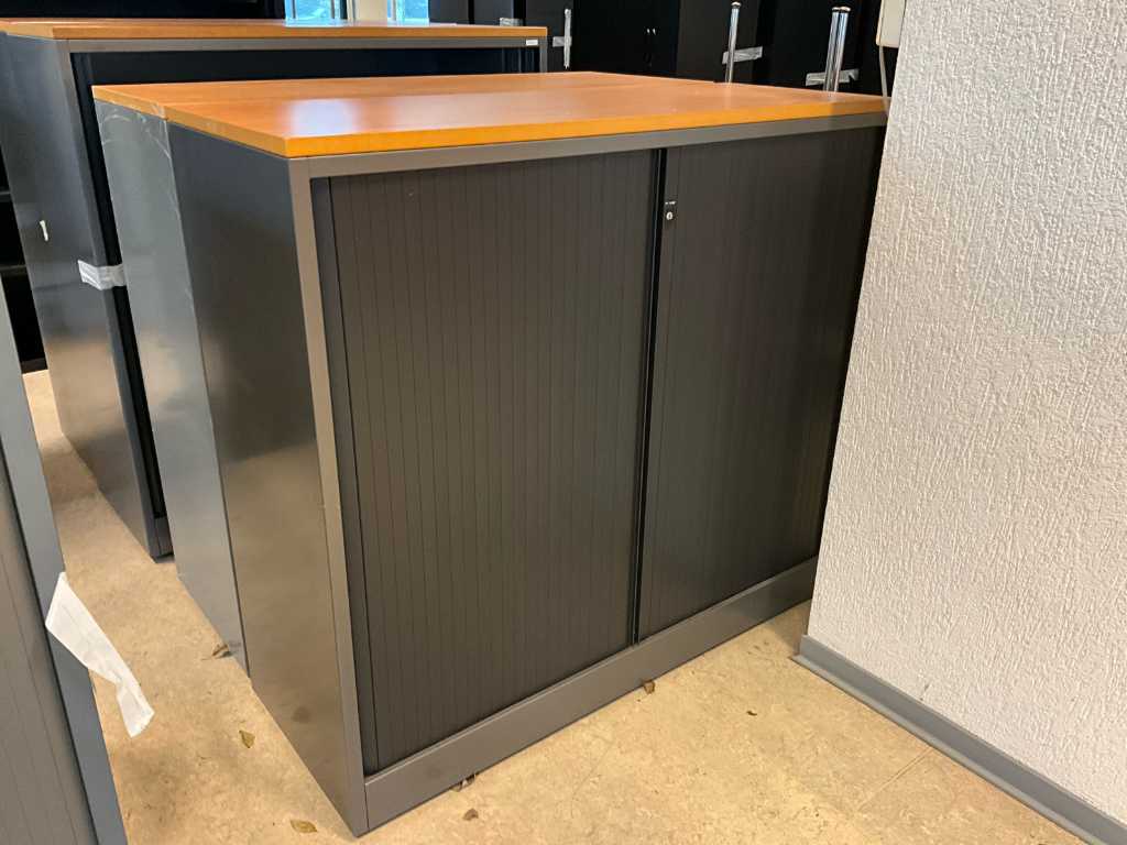 2 various half-height metal filing cabinets AHREND