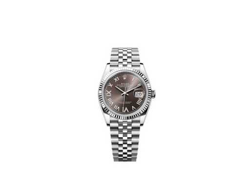 Rolex Date : seulement 36 126234 | Cadran gris foncé avec des diamants sur les numéros 6 et 9 | Non porté | 2026