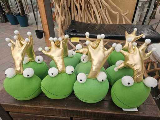 Set di 10 Frog Prince 'Ado' - Figure decorative esclusive (50cm)