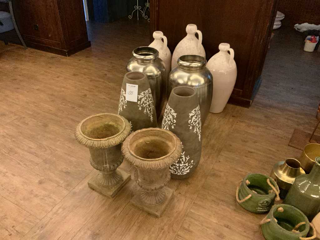 Décoration vases / pots (9x)