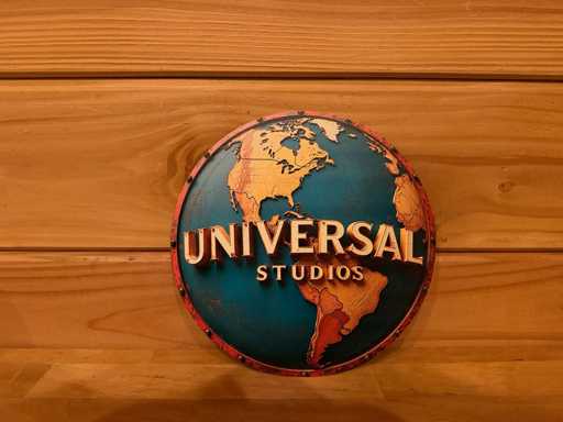 Metal advertising sign round 20cm