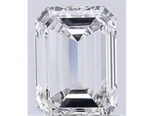 Diamond - 1.50 carat Emerald cut diamond (certified)
