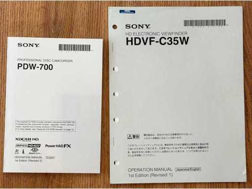 SONY - PDW 700 - Videokamera