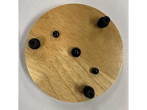 (93x) Plafondkap Hout - 3 aansluitingen - 15 cm