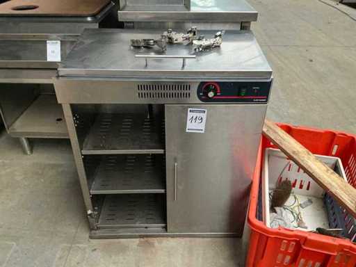 RVS bordenverwarmkast