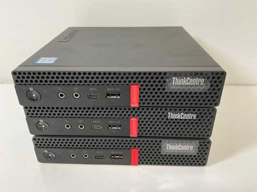 Lenovo ThinkCentre M720q, Core(TM) i5 di 8a generazione, 8 GB di RAM, 128 GB di NVMe Mini Desktop (3x)